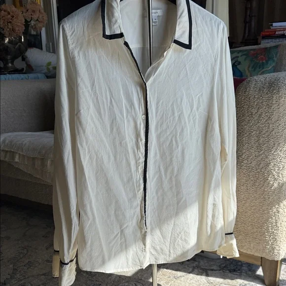 Jcrew silk button down blouse - Picture 1 of 10